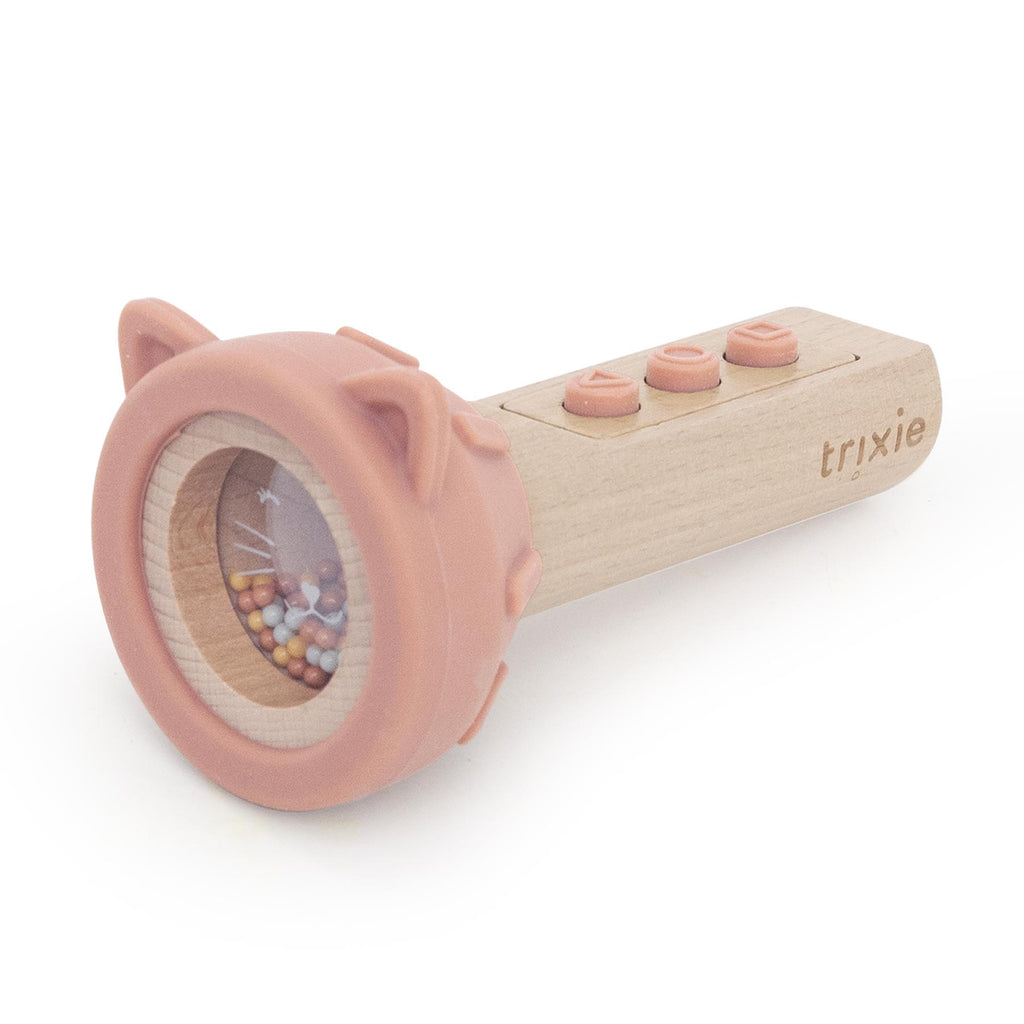 Taschenlampe aus Holz und Silikon - Mrs. Cat