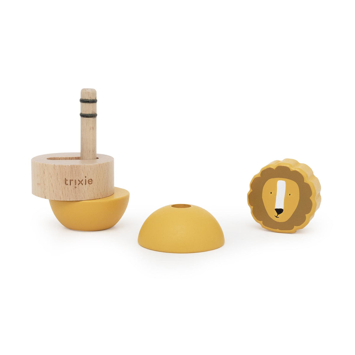 Wooden rattle stacker - Mr. Lion - FSC 100%