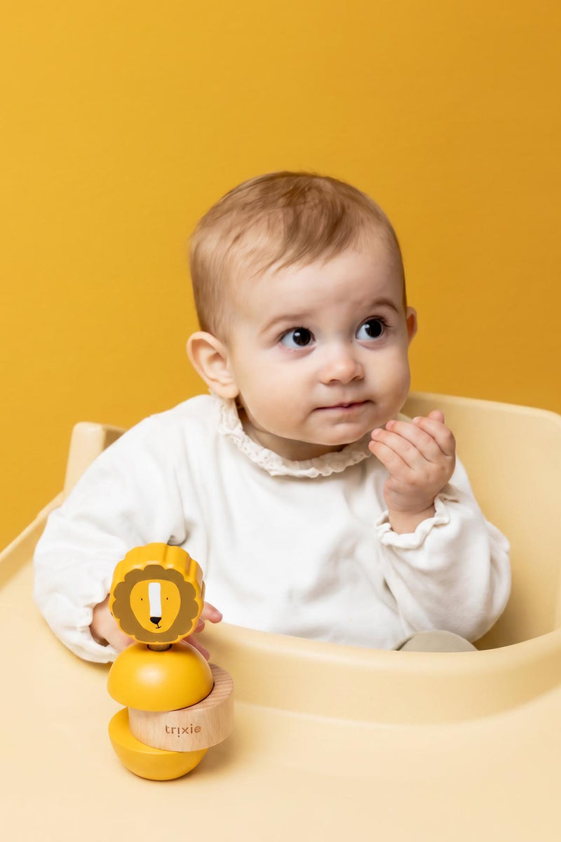 Wooden rattle stacker - Mr. Lion - FSC 100%