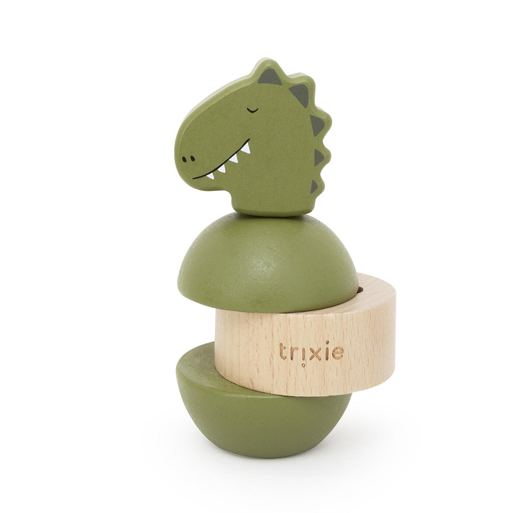 Wooden rattle stacker - Mr. Dino - FSC 100%