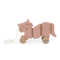 Houten waggel trekspeeltje - Mrs. Cat