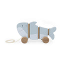 Wackel-Nachziehtier aus Holz - Mr. Shark