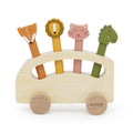 Wooden pop-up animal bus - FSC 100%