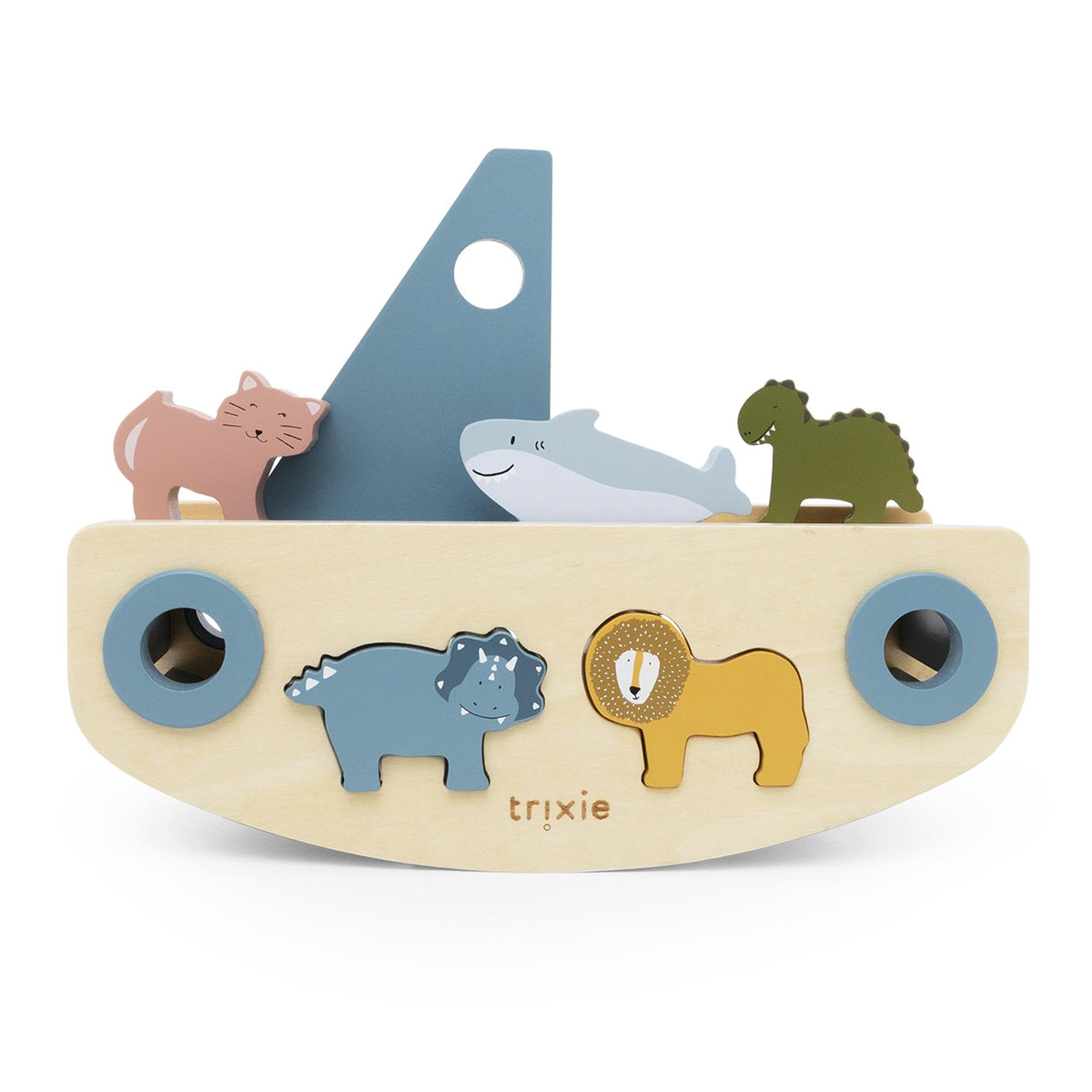 Wooden sailboat sorter - FSC 100%