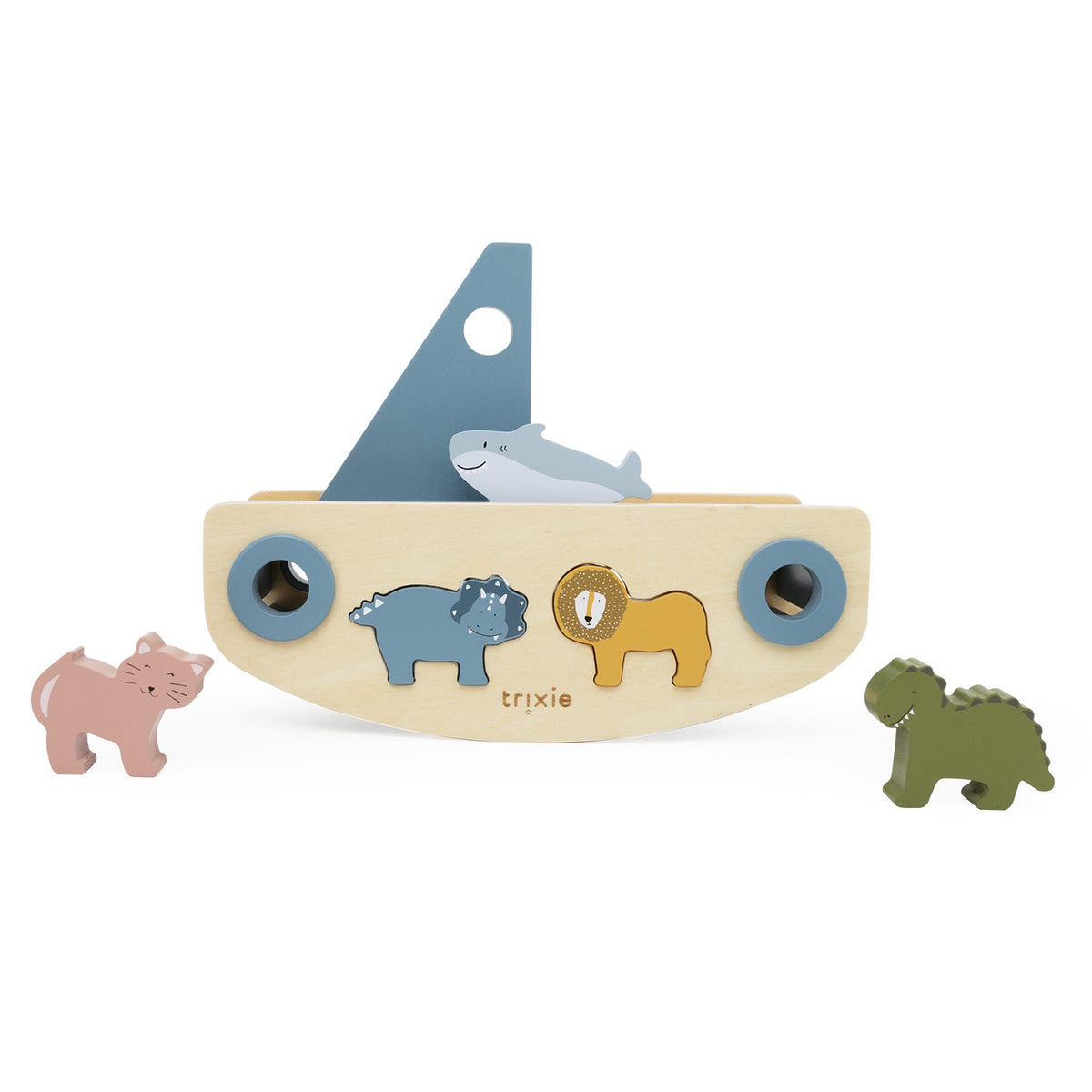 Wooden sailboat sorter - FSC 100%