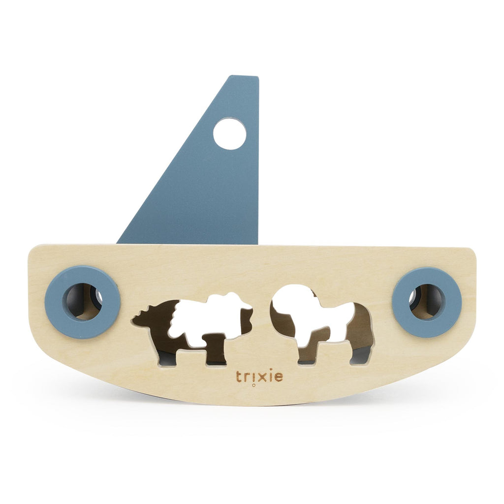 Wooden sailboat sorter - FSC 100%