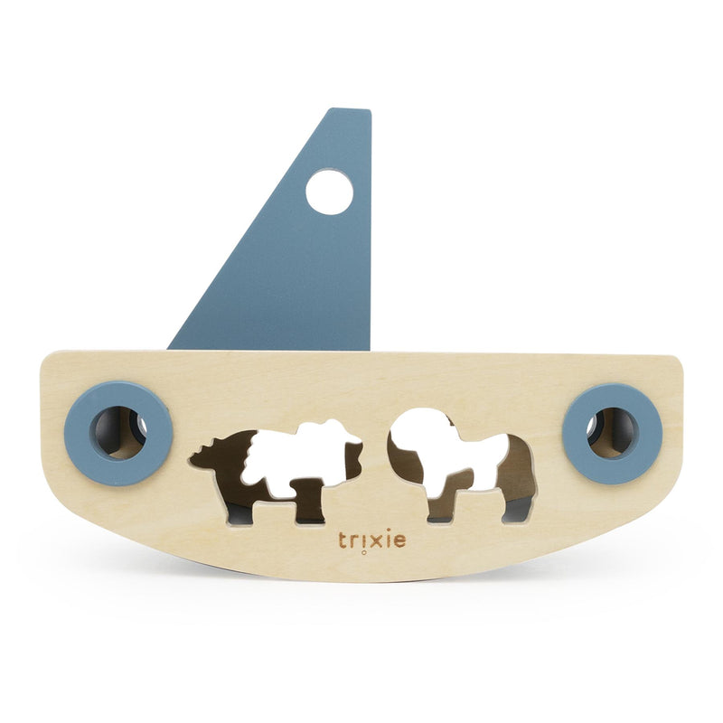 Wooden sailboat sorter - FSC 100%