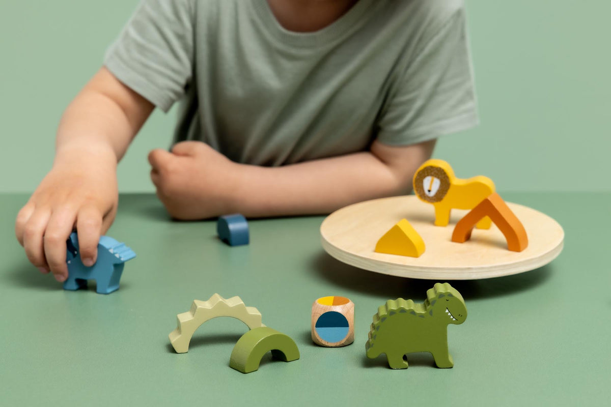 Juego de equilibrio de madera - Aventura Dino