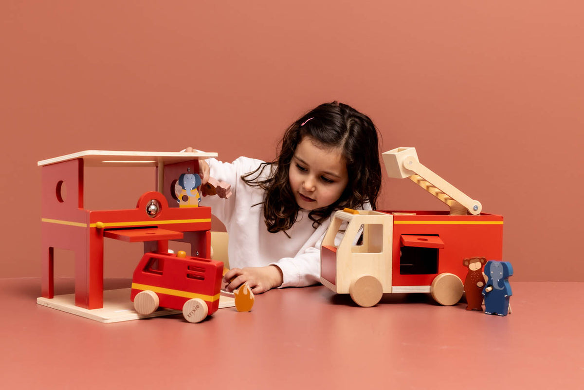 Trixie Wooden fire truck