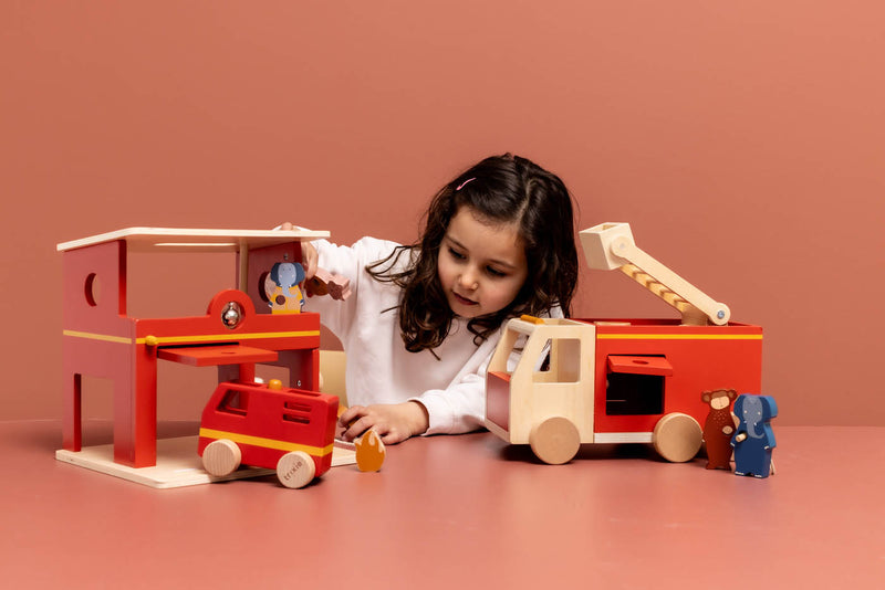 Trixie Wooden fire truck