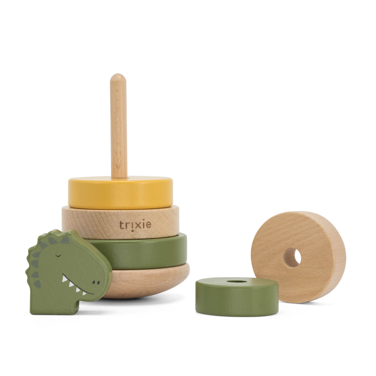 Wooden stacking toy - Mr. Dino - FSC 100%