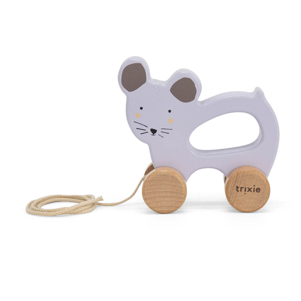 Trixie Wooden pull along toy - Mrs. Mouse