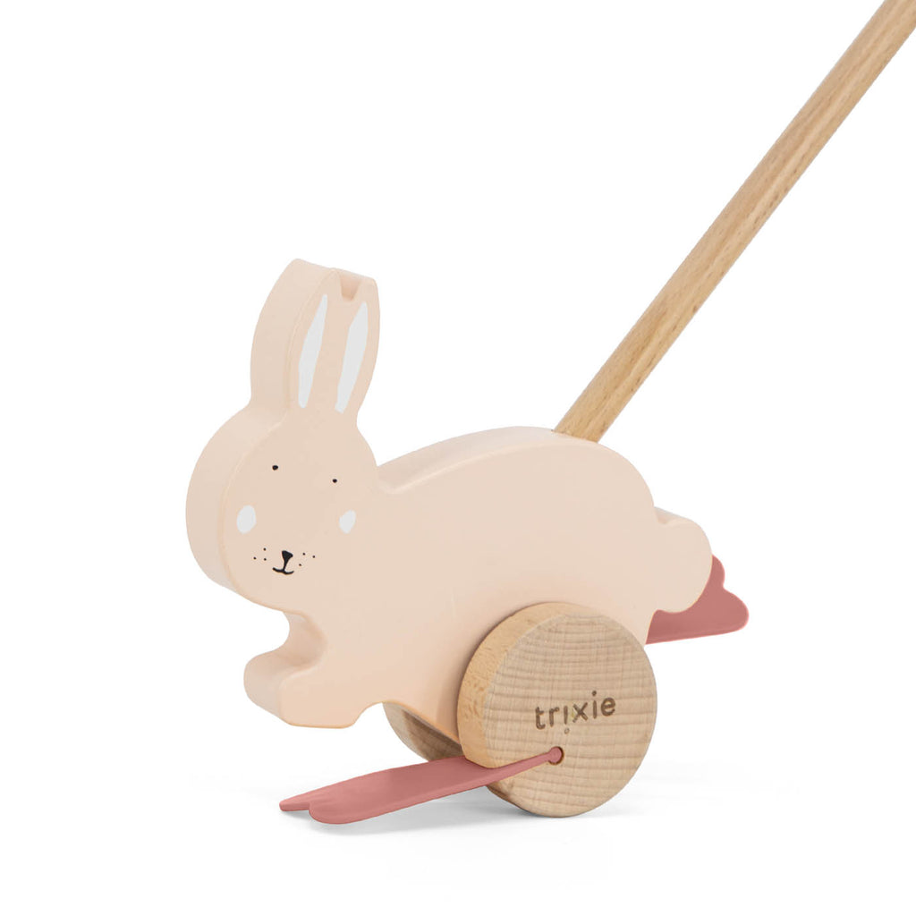 Wooden push along toy - Mrs. Rabbit - FSC 100%