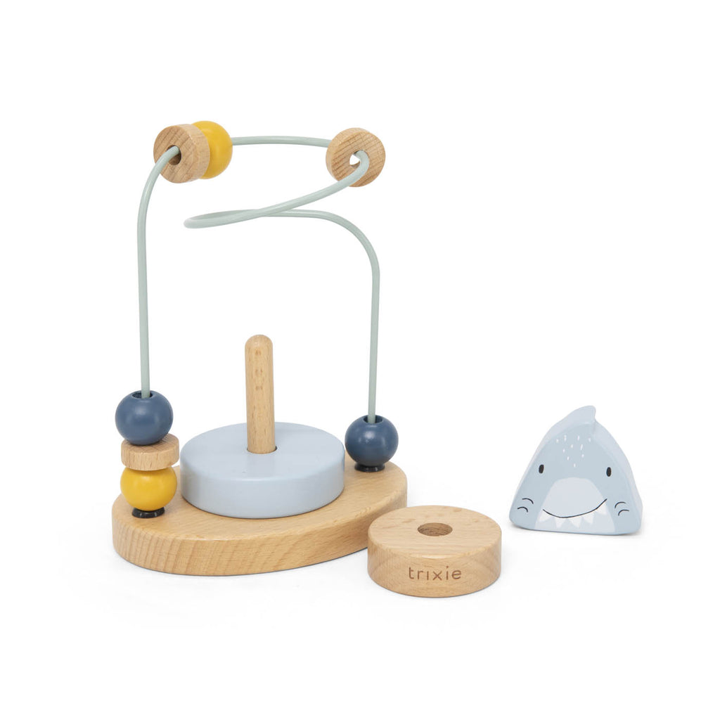 Wooden beads maze - Mr. Shark - FSC 100%