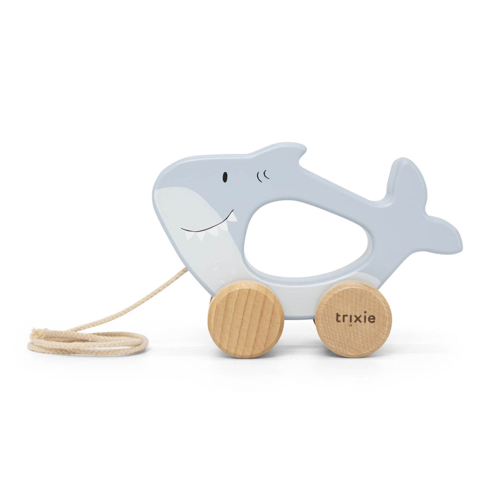 Jouet à tirer en bois - Mr. Shark