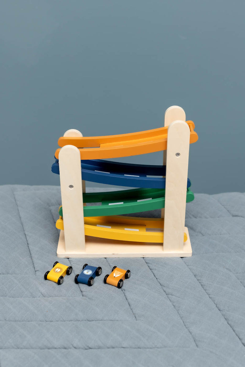Wooden ramp racer with 4 cars - FSC 100%
