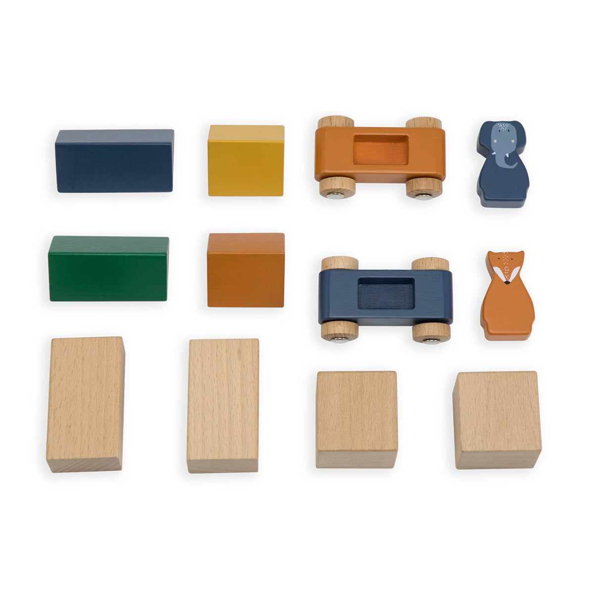 Wooden road puzzle with accessories - FSC 100%
