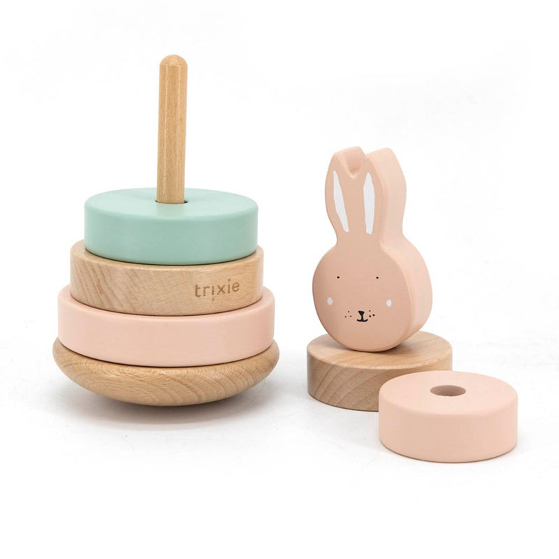Wooden stacking toy - Mrs. Rabbit - FSC 100%