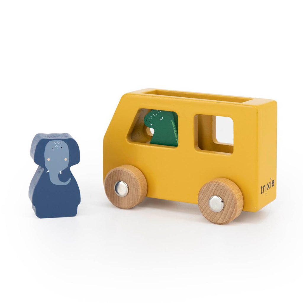 Wooden animal car set - FSC 100%