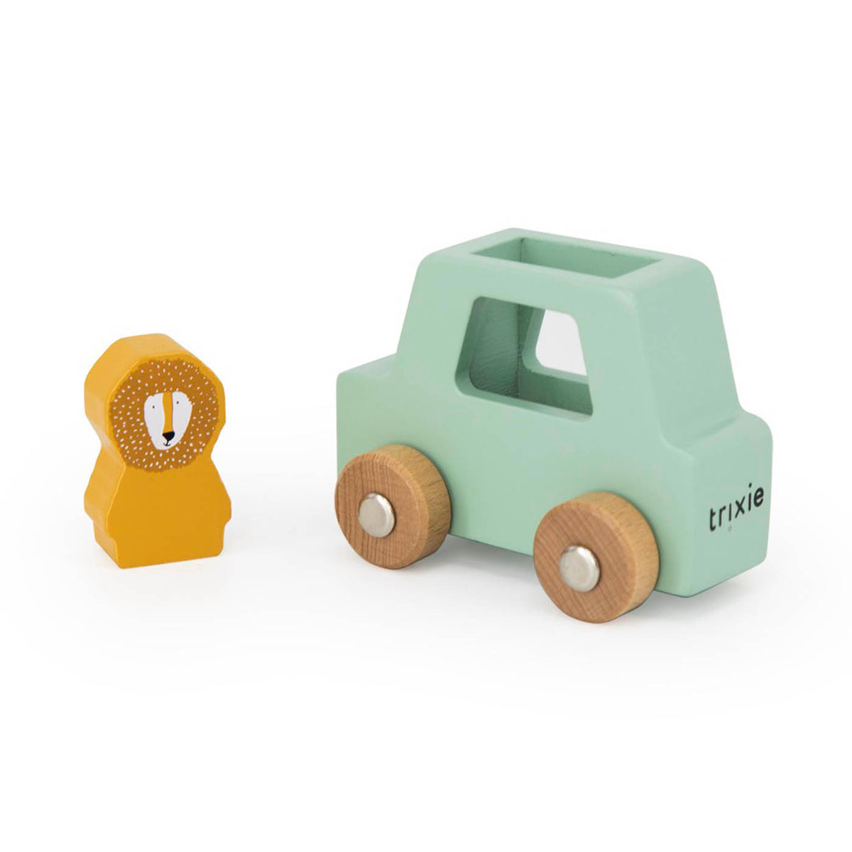 Wooden animal car set - FSC 100%