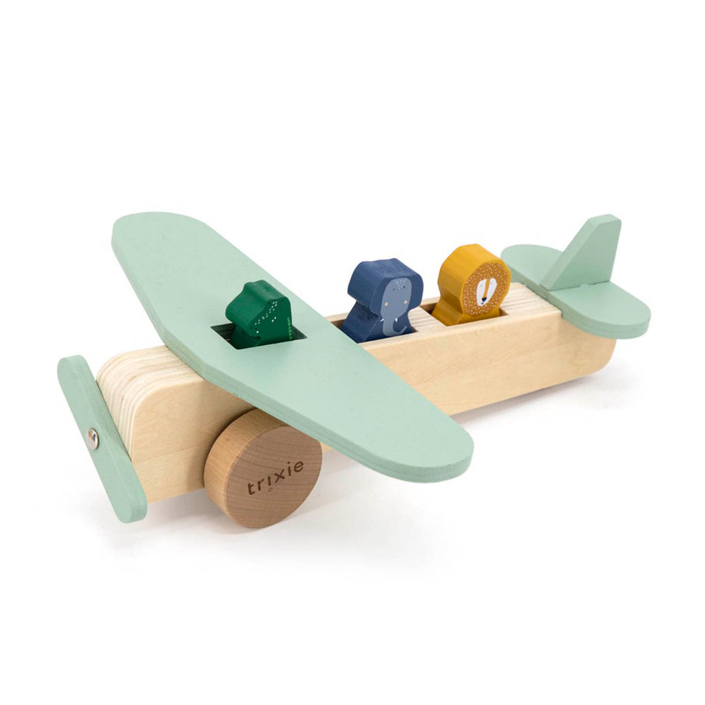 Wooden animal airplane - FSC 100%