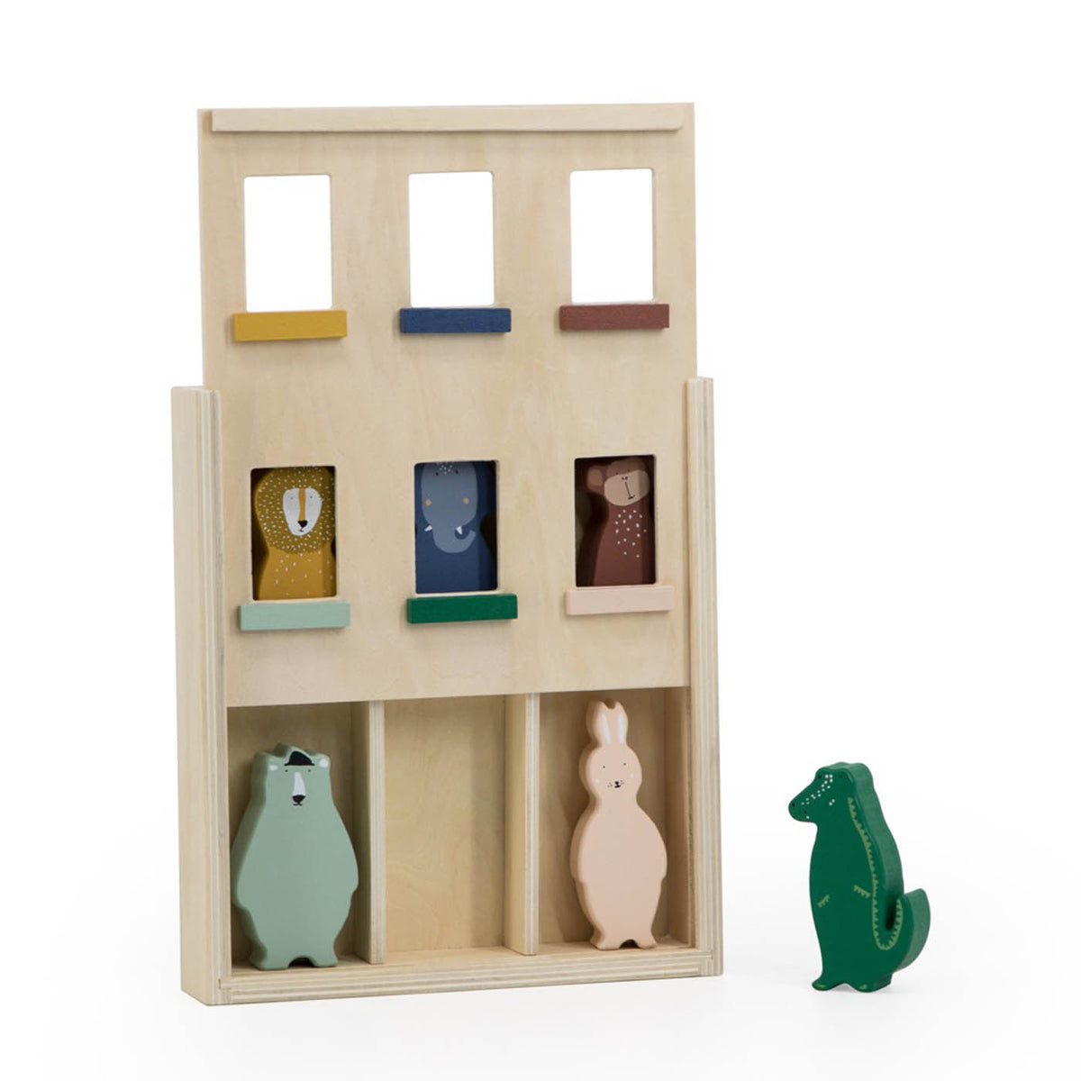 Appartement en bois animaux