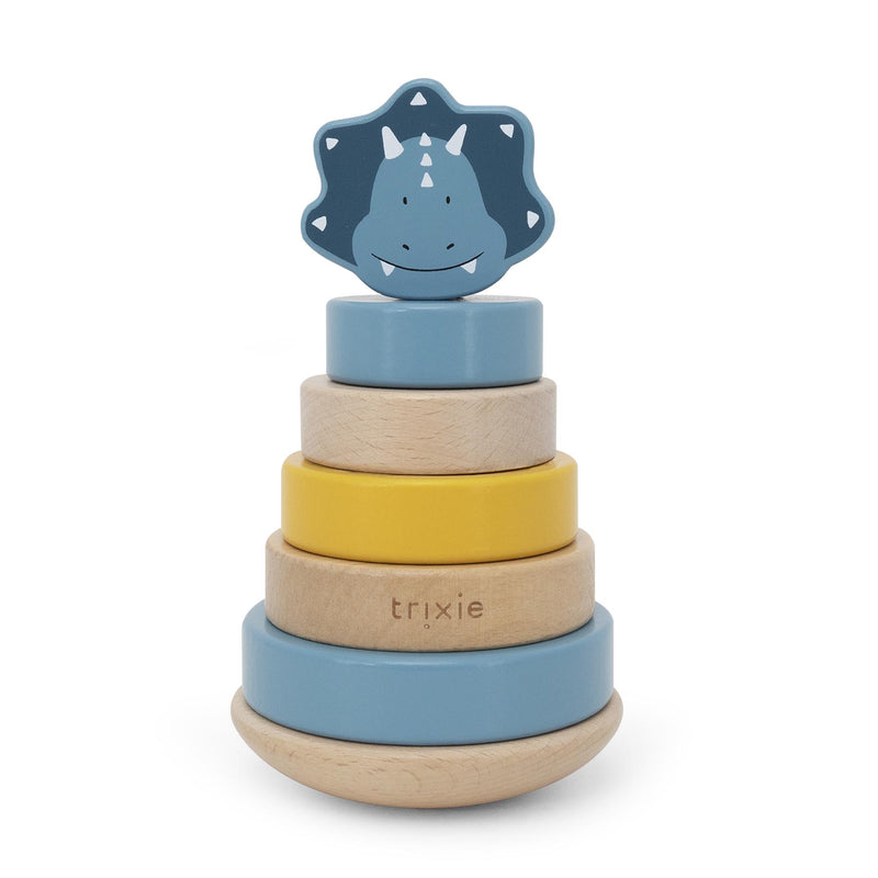 Wooden stacking toy - Mr. Triceratops - FSC 100%