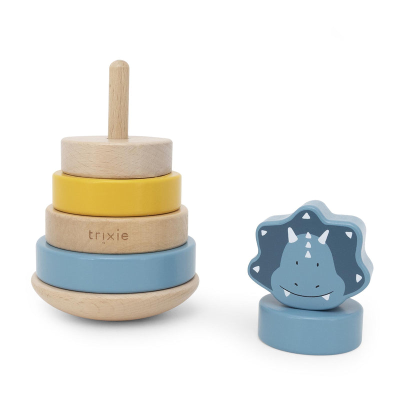 Wooden stacking toy - Mr. Triceratops - FSC 100%