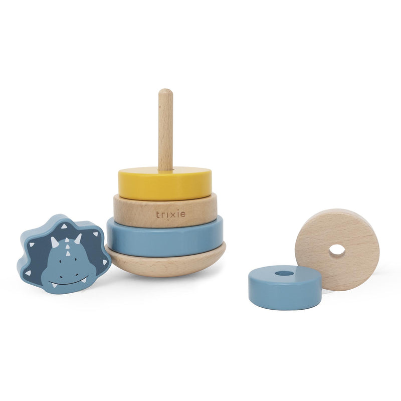 Wooden stacking toy - Mr. Triceratops - FSC 100%