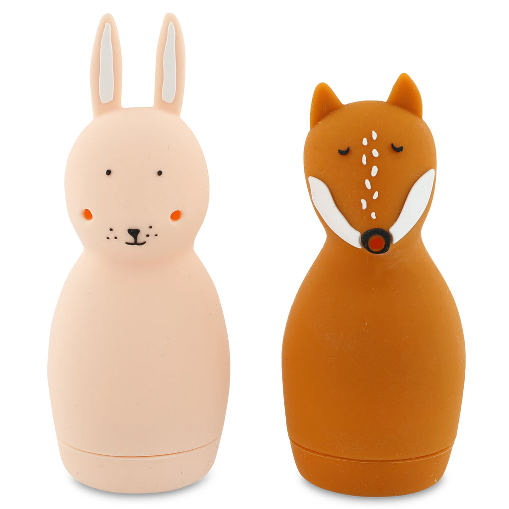 Bath toy splashing animals - Mrs. Rabbit & Mr. Fox