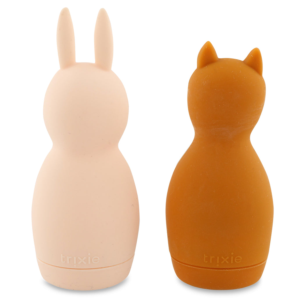 Bath toy splashing animals - Mrs. Rabbit & Mr. Fox
