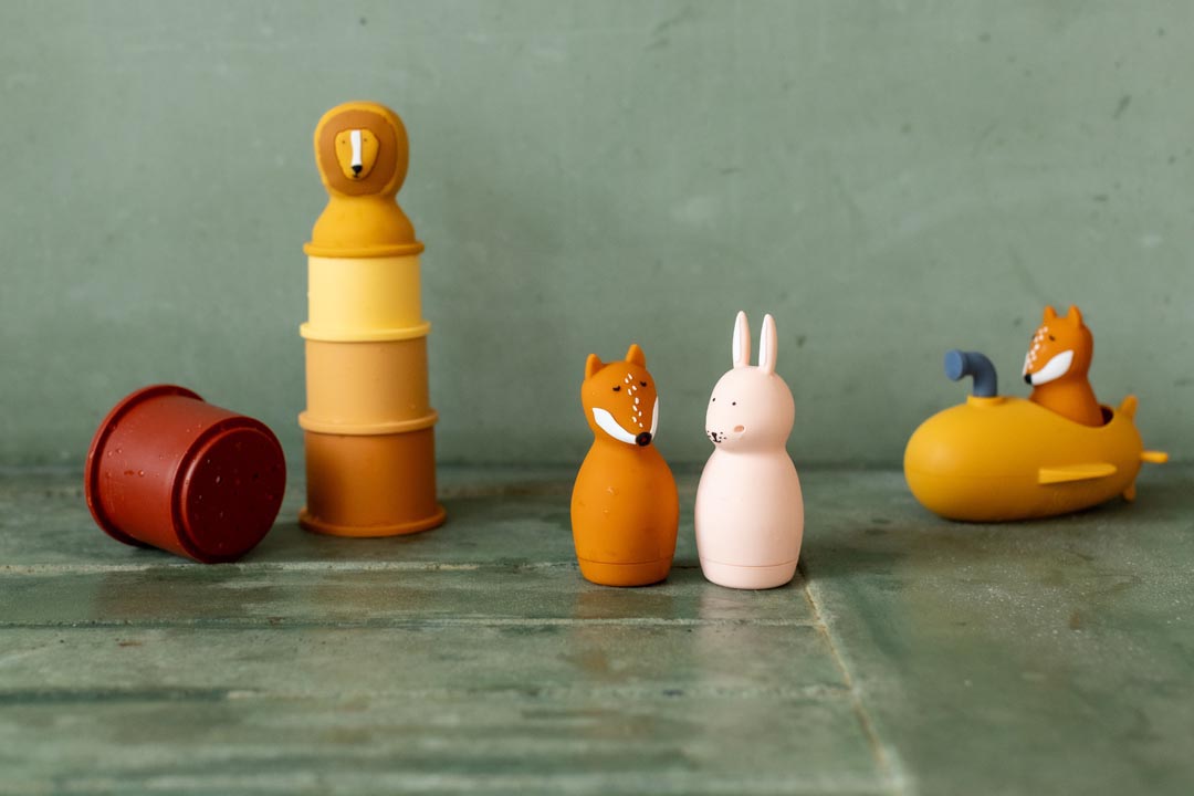 Trixie Bath toy splashing animals - Mrs. Rabbit & Mr. Fox