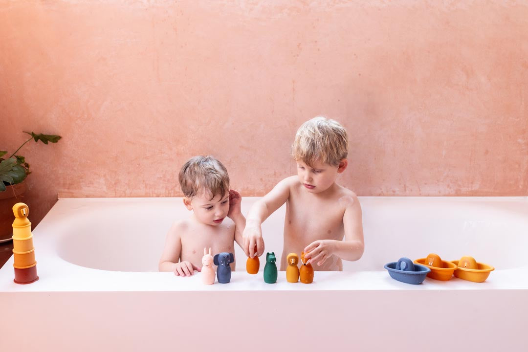 Trixie Bath toy splashing animals - Mrs. Rabbit & Mr. Fox