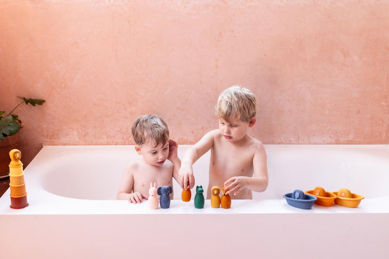 Trixie Bath toy splashing animals - Mrs. Rabbit & Mr. Fox
