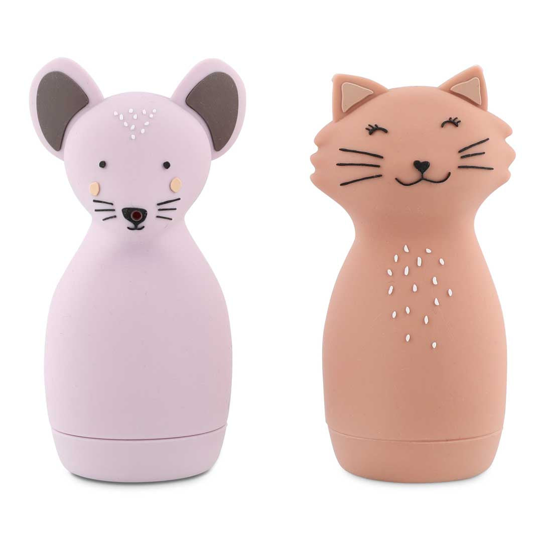 Bath toy splashing animals - Mrs. Cat & Mrs. Mouse
