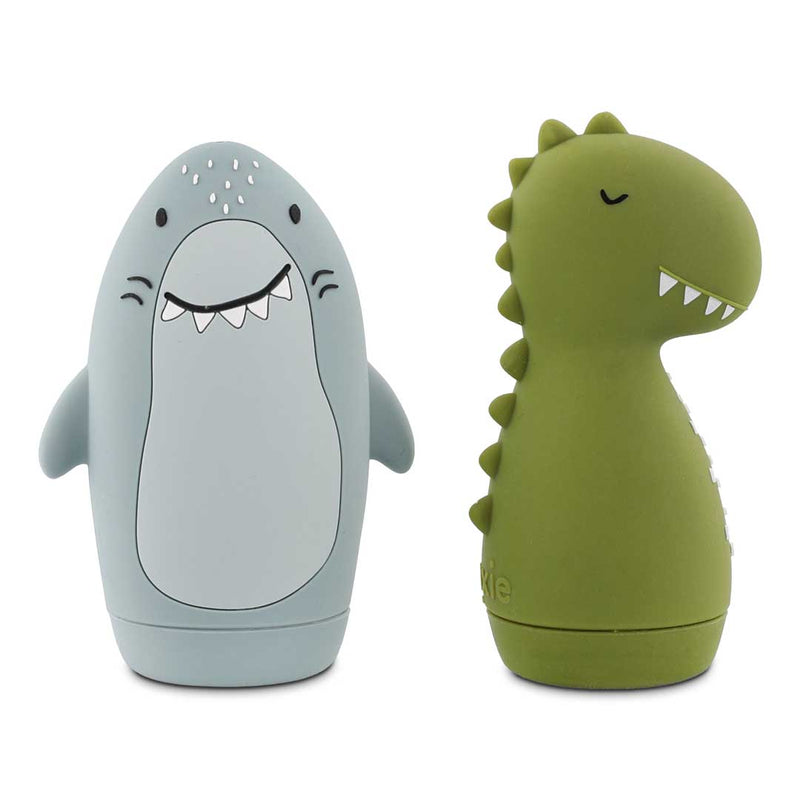 Badespielzeug Spritztiere - Mr. Shark & Mr. Dino