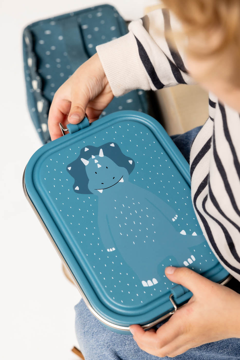 Trixie Lunch box large - Mr. Triceratops