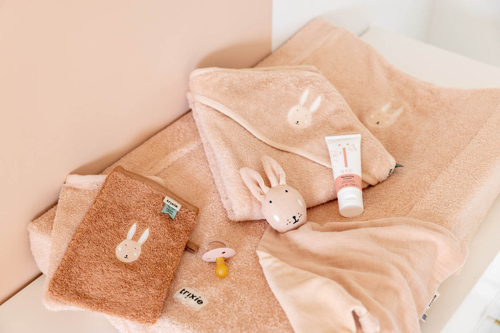 Trixie bathtime essentials Mrs. Rabbit