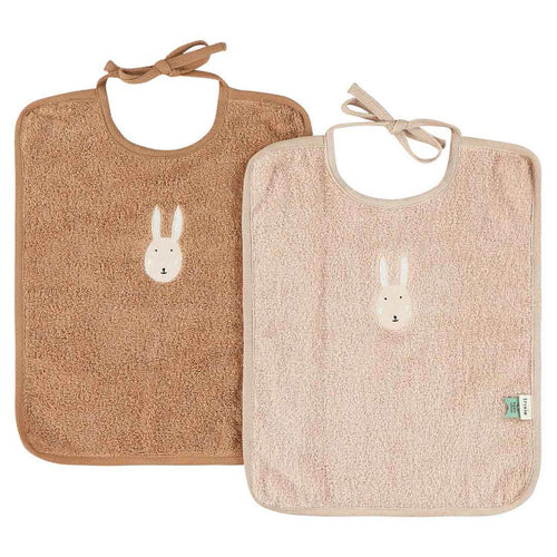 Bavoir XL 2-pack mix - Aura Rabbit