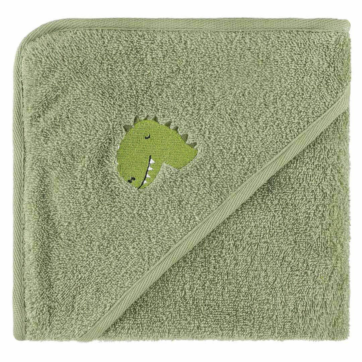 Hooded towel | 75x75cm - Aura Dino