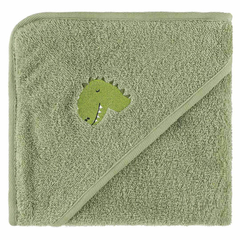 Hooded towel | 75x75cm - Aura Dino