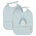 Waterproof bib 2-pack - Mr. Shark