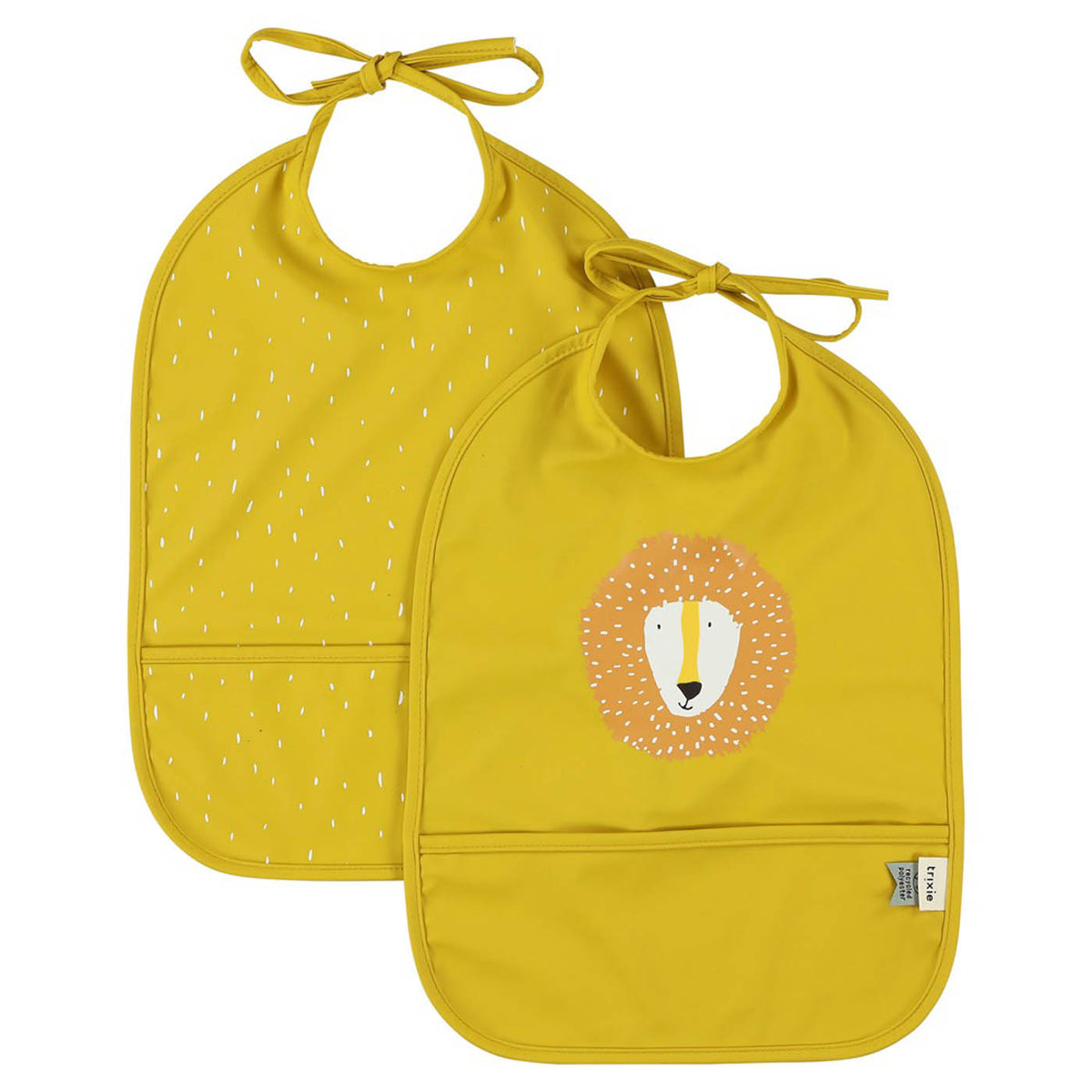 Waterproof bib 2-pack - Mr. Lion