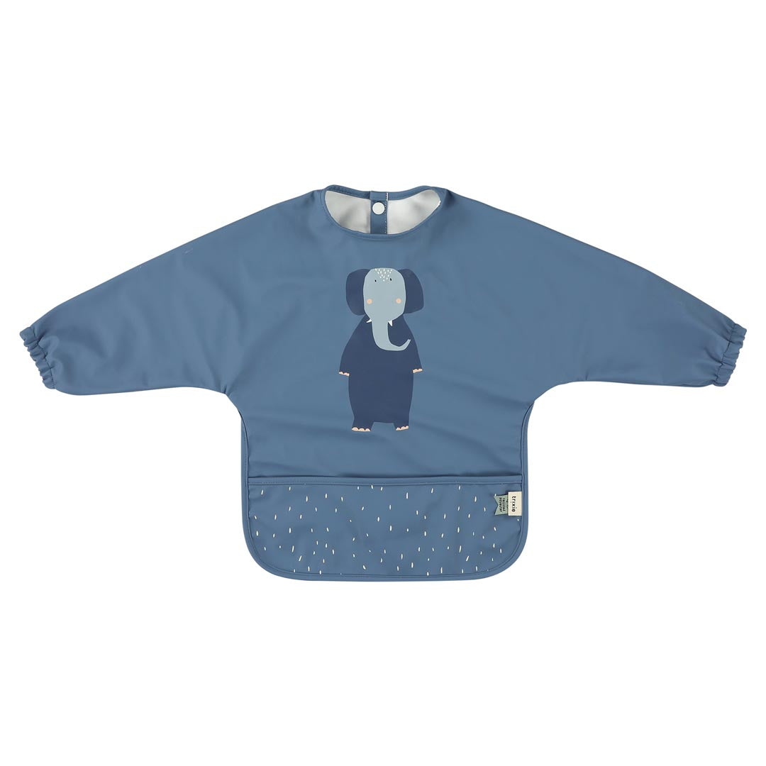 Waterproof long sleeve bib - Mrs. Elephant