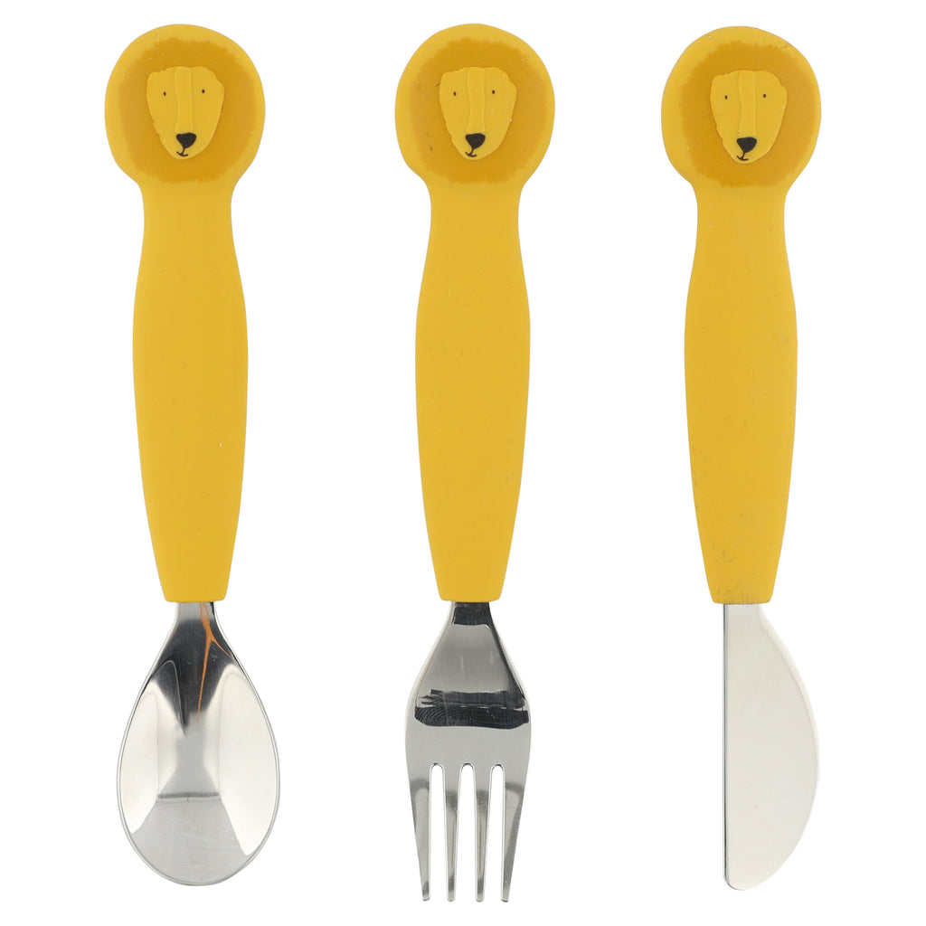 Silicone cutlery set 3-pack - Mr. Lion