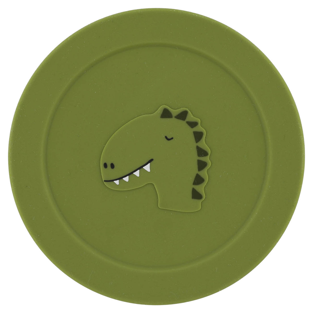 Silicone snack pot with lid - Mr. Dino