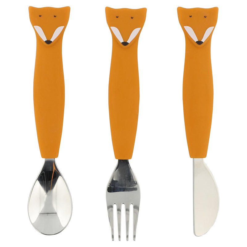 Silicone cutlery set 3-pack - Mr. Fox