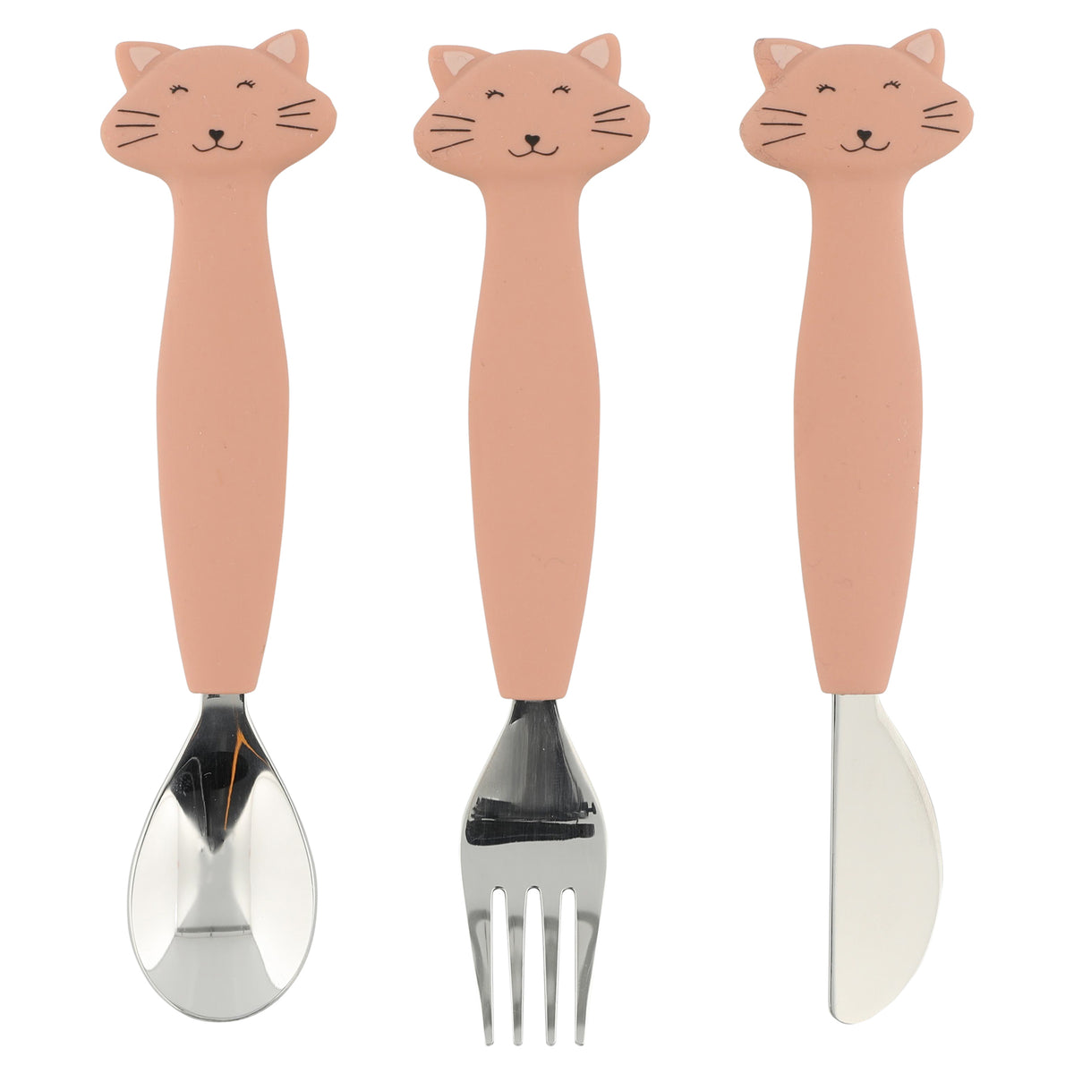 Silicone cutlery set 3-pack - Mrs. Cat