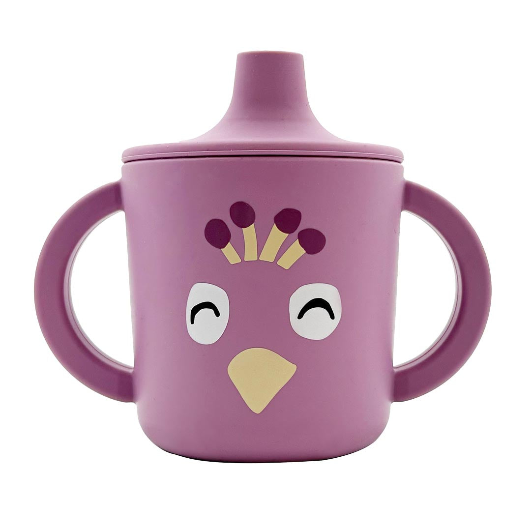 Silicone sippy cup - Mrs. Peacock