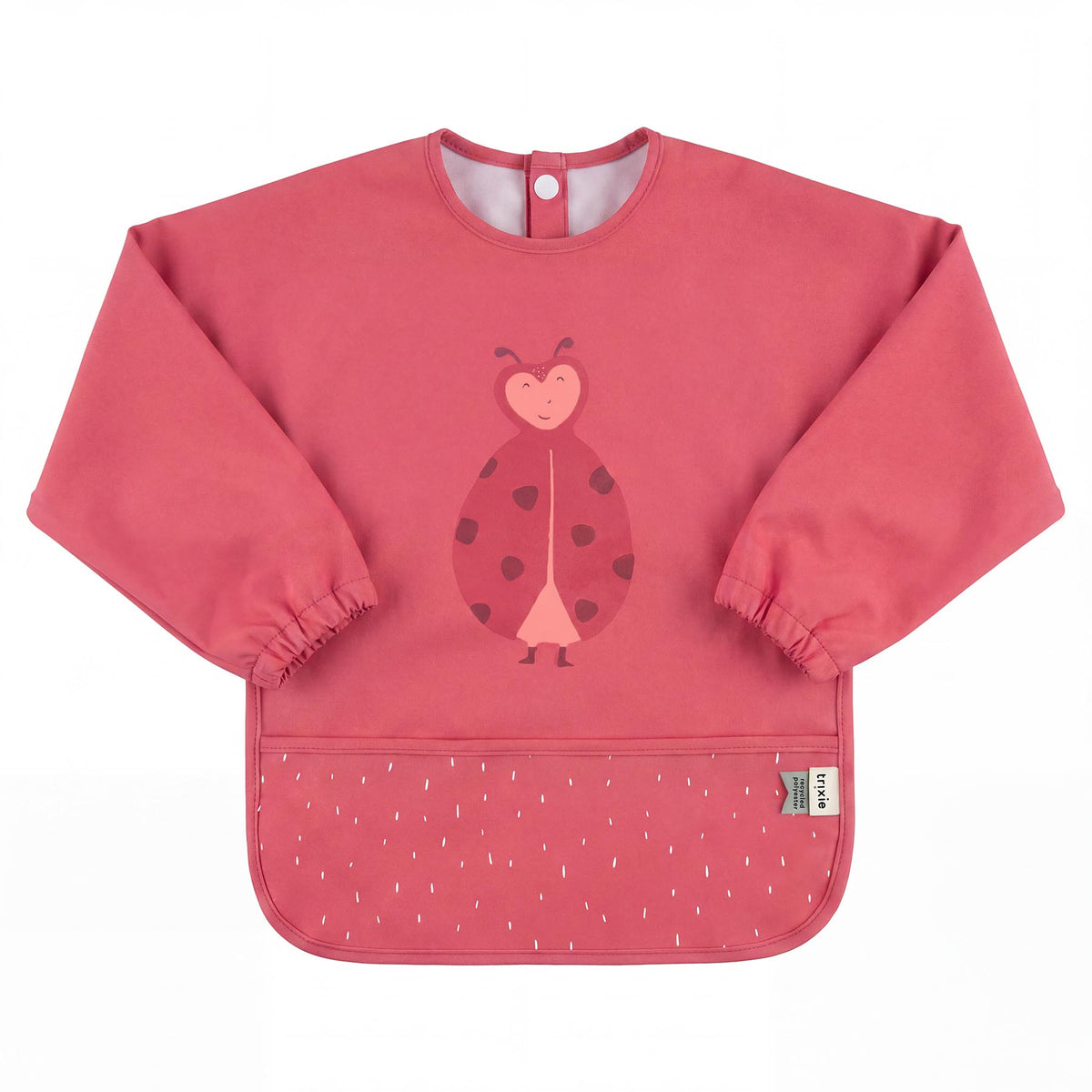 Waterproof long sleeve bib - Mrs. Ladybug